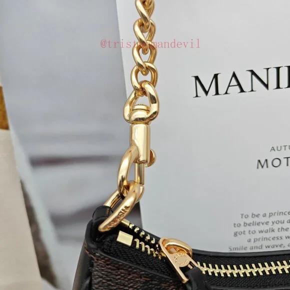 coach Teri Shoulder Bag In Signature Canvas - Picture 4 of 13